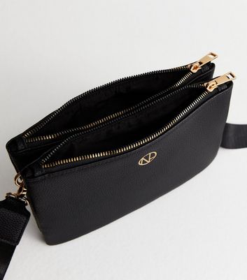 Double cross body clearance bag