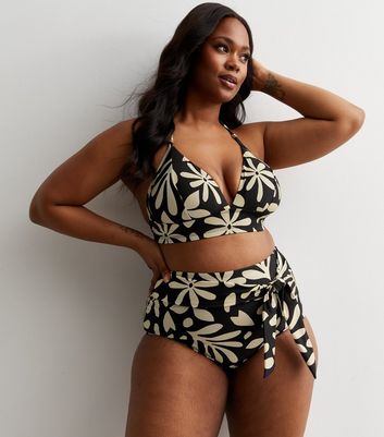 Plus size cheap crop top bikini