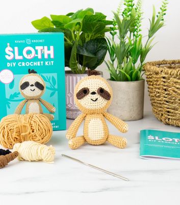 Brown Sloth Crochet Kit New Look