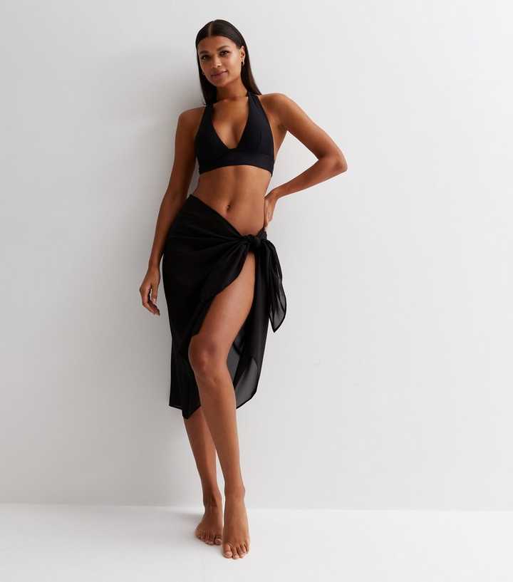 Black Multifunctional Lightweight Sarong