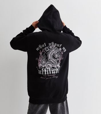 Black dragon hoodie best sale