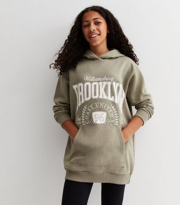 Girls longline online hoodie