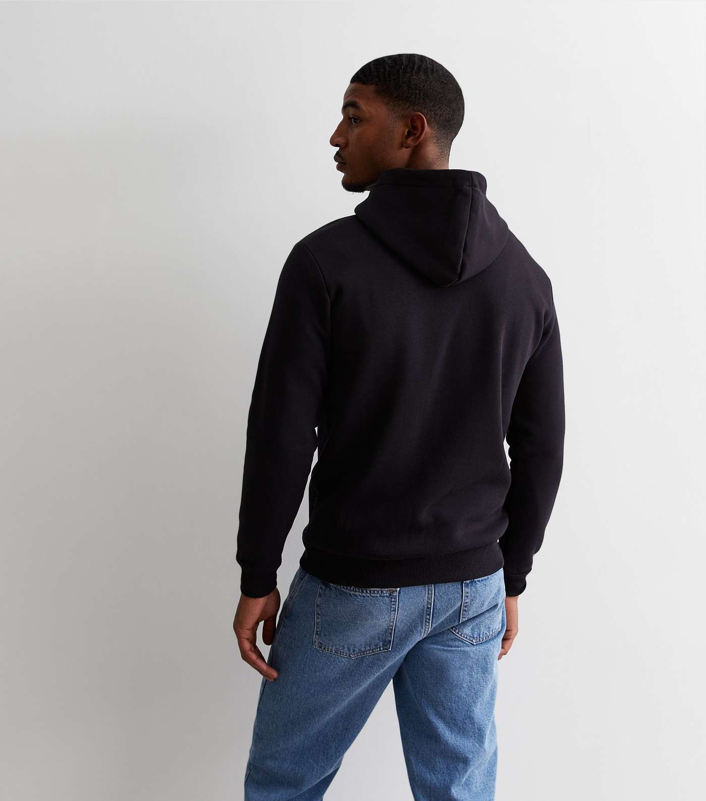 Only & Sons Black Pocket Front Hoodie Image 4
