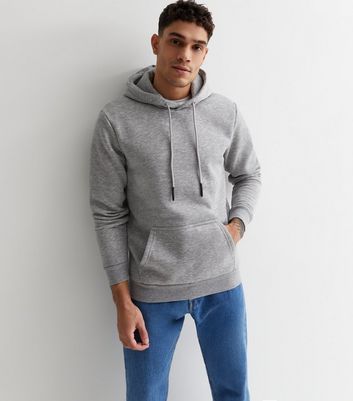 Only Sons Grey Pocket Front Hoodie New Look