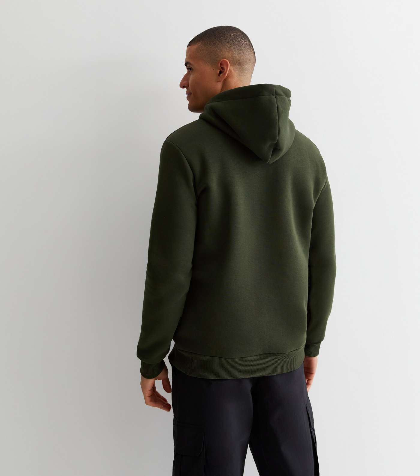 Only & Sons Khaki Pocket Front Hoodie Image 4