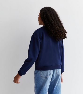 Girls hotsell navy sweatshirt