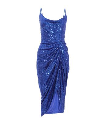 Quiz navy sequin store dress