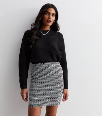 Grey pencil 2024 skirt new look