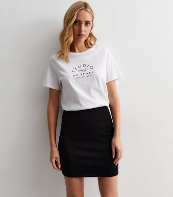 Black pencil hotsell skirt new look