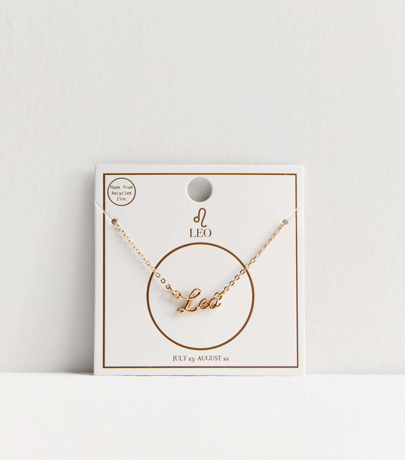 Gold Leo Star Sign Necklace