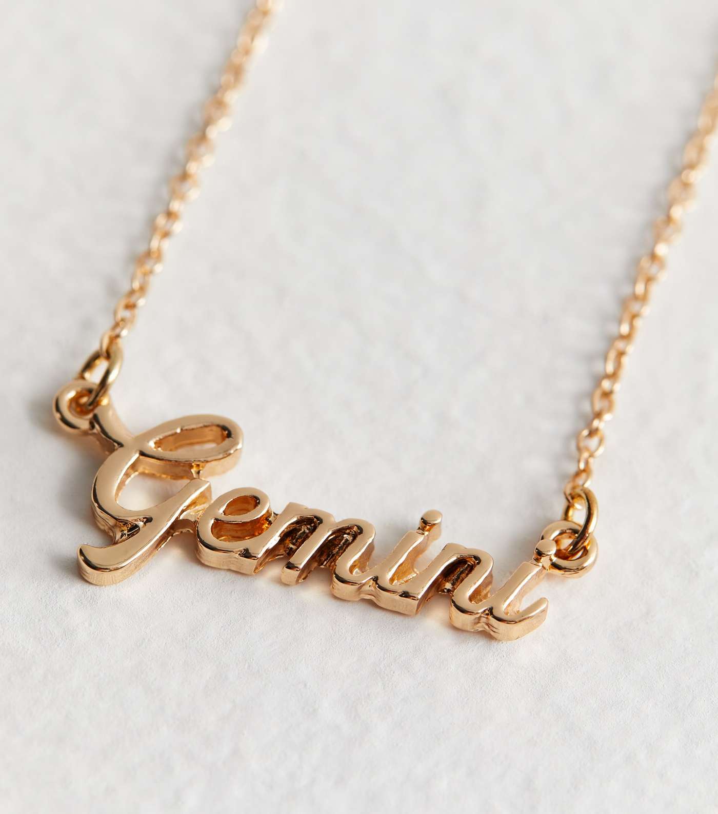 Gold Gemini Star Sign Necklace Image 4