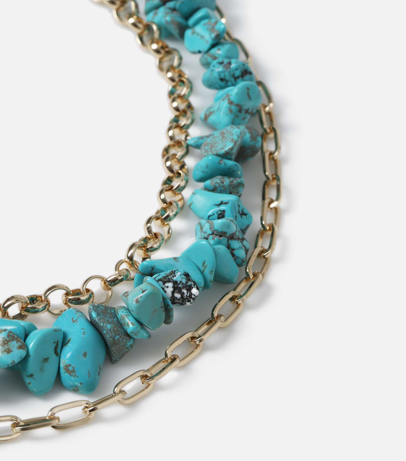 Freedom Blue Stone Layered Necklace Image 2