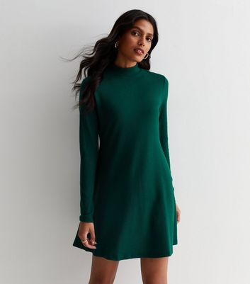 Green high hotsell neck dress