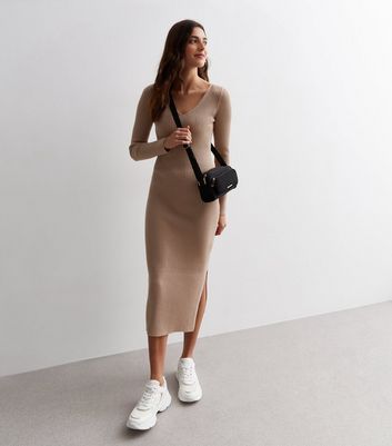 New look split outlet midi dress