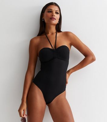 Black store strapless swimwear