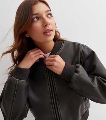 New look hotsell girls leather jacket