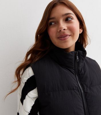 Girls black puffer on sale vest