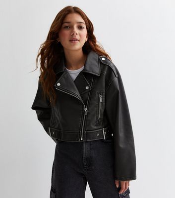 New look hotsell girls leather jacket