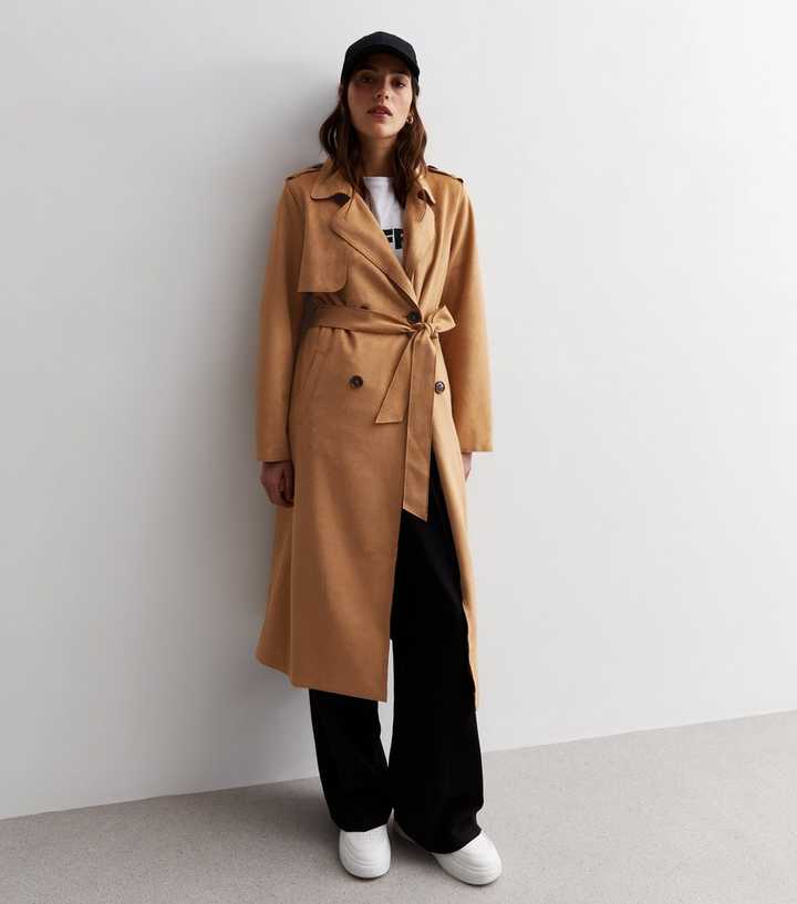 brown trench coat style