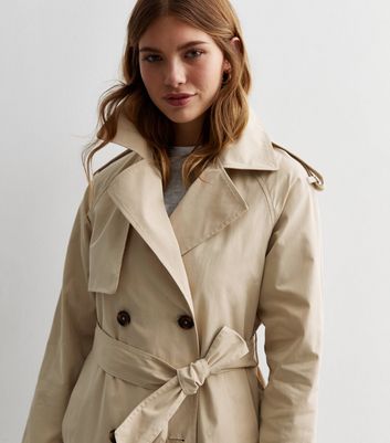 Ladies beige mac on sale coat