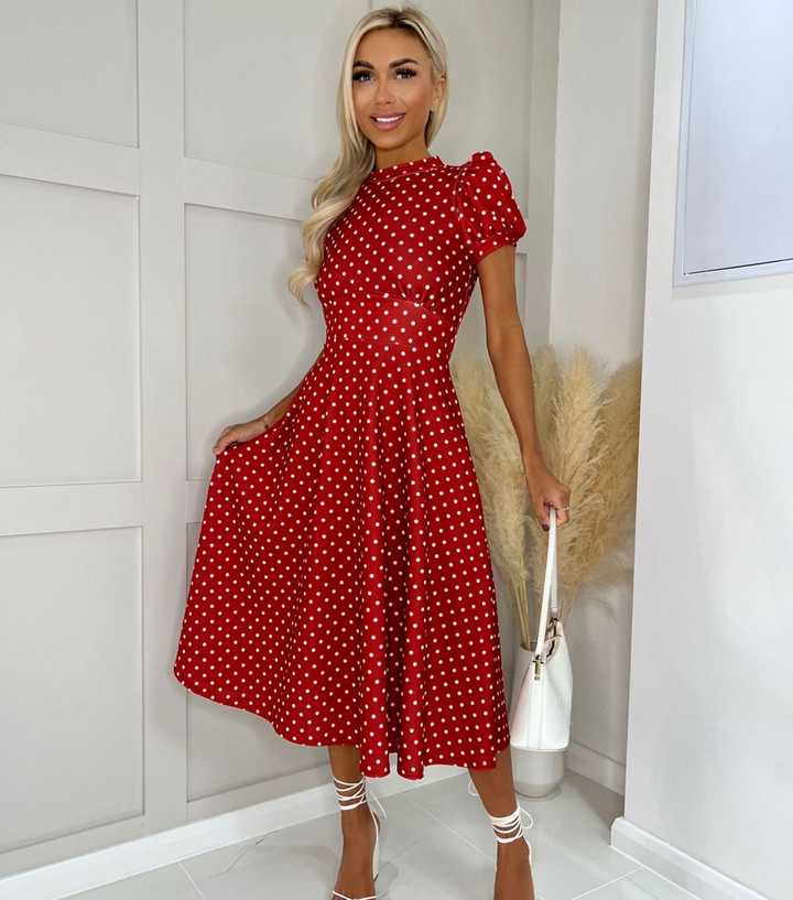 Missy Polka Dot Dress - Red