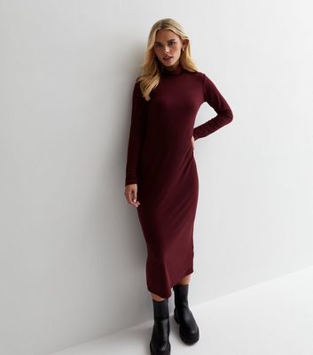 Midi shop dress turtleneck