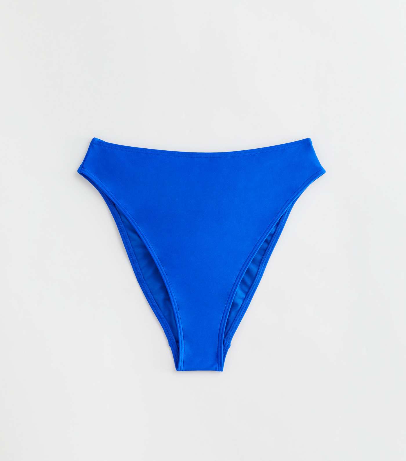 Bright Blue High Waist Bikini Bottoms Image 5
