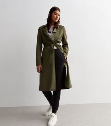 Suedette deals duster coat