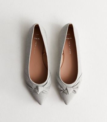 Silver glitter flat on sale shoes