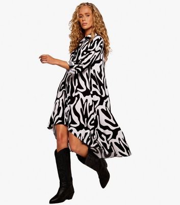 High neck dip hem cheap dress