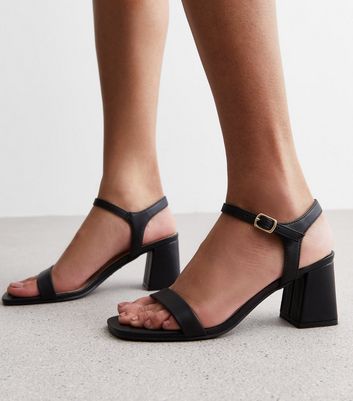 New Look Women's Size 5 Wide Fit Black heels - Depop