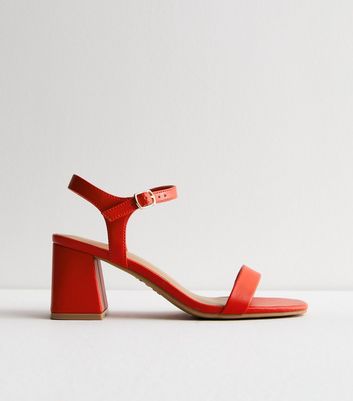 Red sandals best sale new look