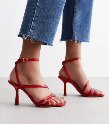 Red sandals hot sale new look