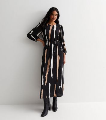 KYLENE ABSTRACT PRINT MIDI DRESS main image 1