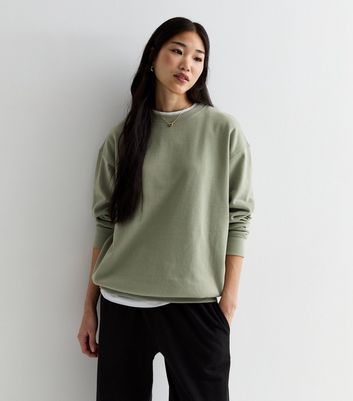 Olive crew clearance neck sweater