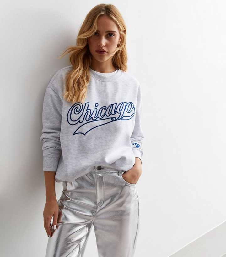 Pale Grey Chicago Logo Sweatshirt