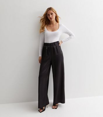 Black Belted Trousers | New Look