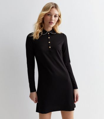 Collared store mini dress