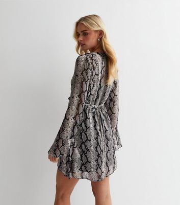 Petite snake sale print dress