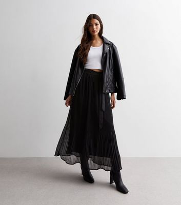 Pleated maxi skirt new look sales