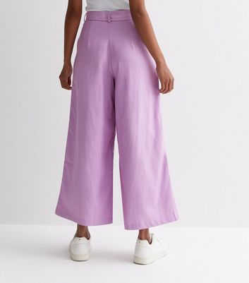 Lilac on sale cropped trousers