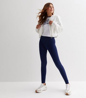 Blue leggings outlet new look