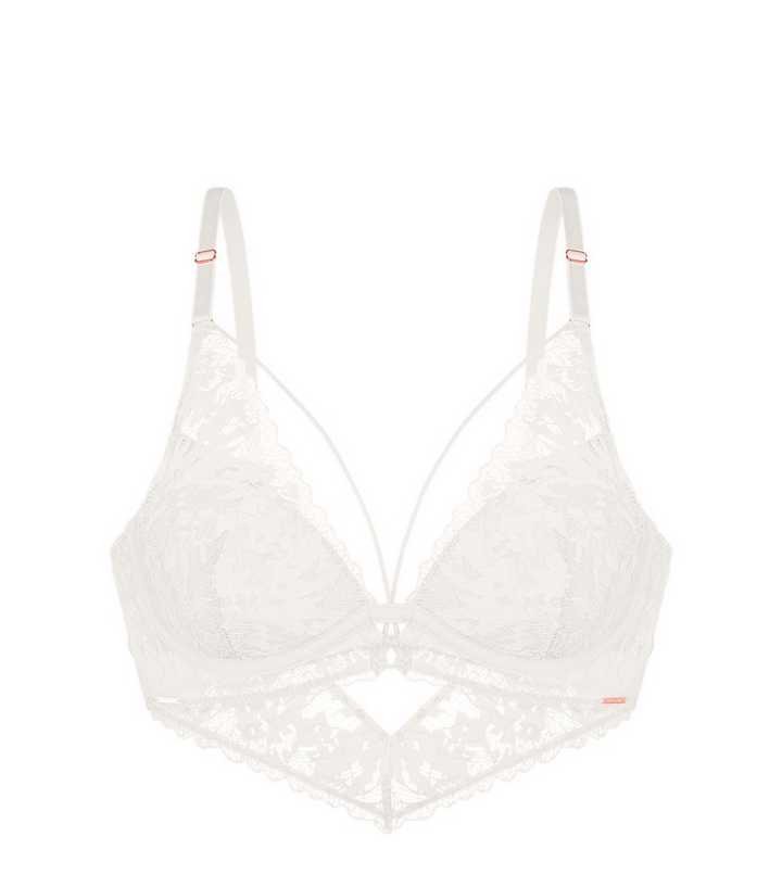 Dorina Cream Lace Plunge Bra