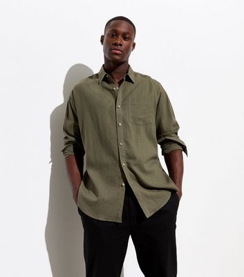 Olive green long sleeve shirt outlet mens