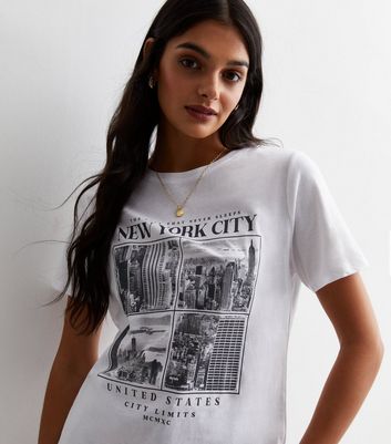 Cotton Casual Wear New York Graphic Printed T-Shirt