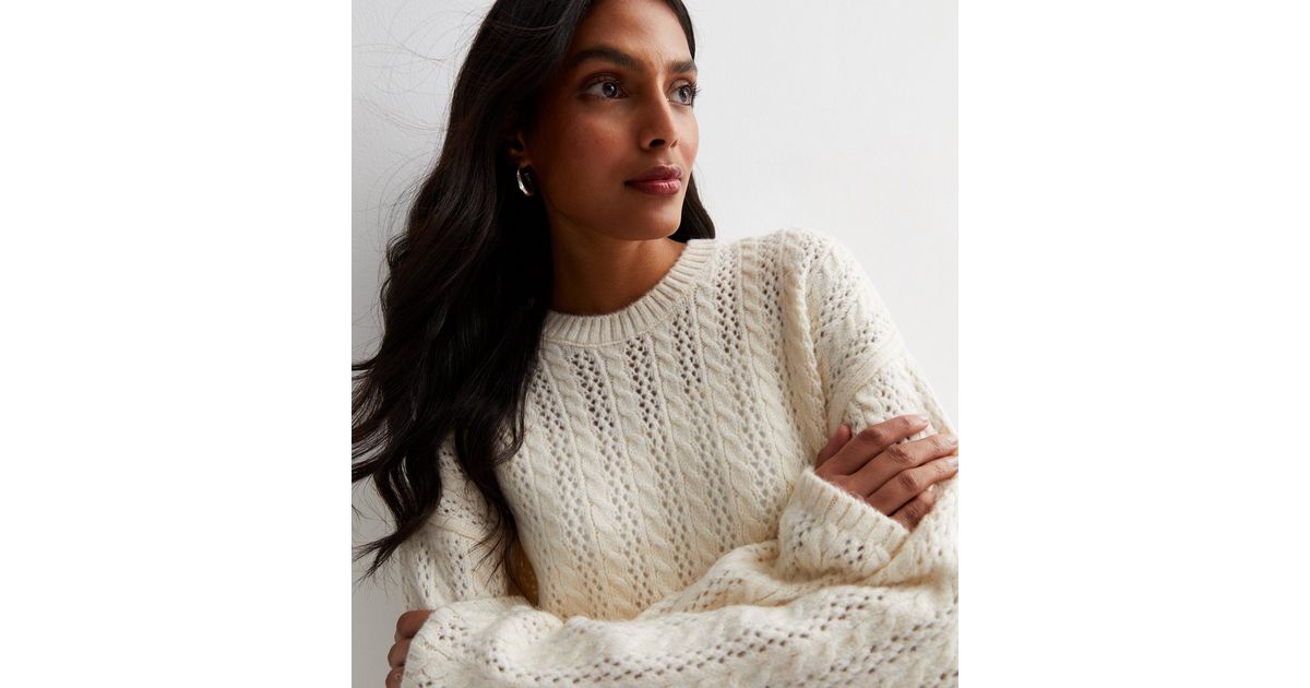 Cable Knit Jumper Next Ladies Jumpers Sale Off White Stitch Cable