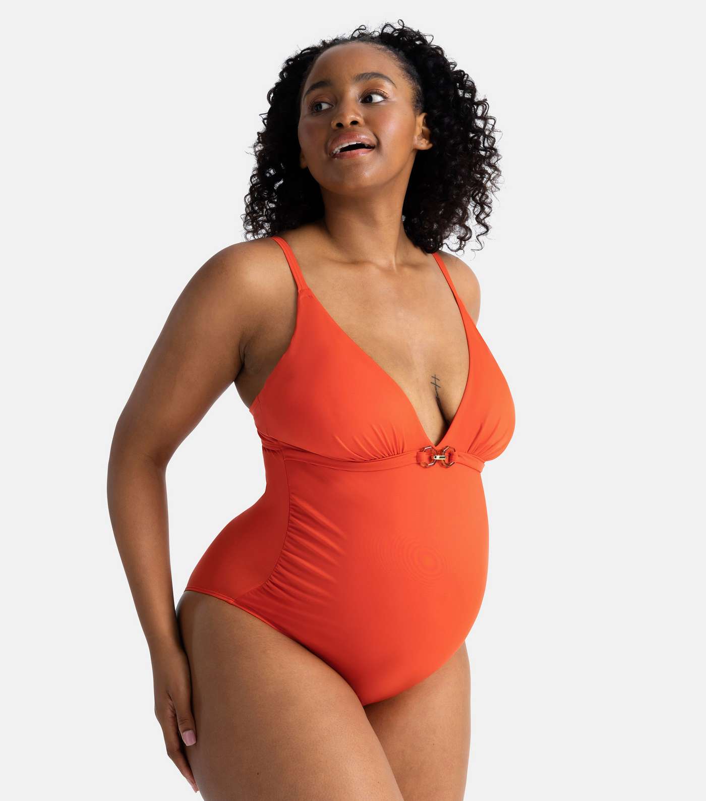 Dorina Maternity Coral Swimsuit Image 2