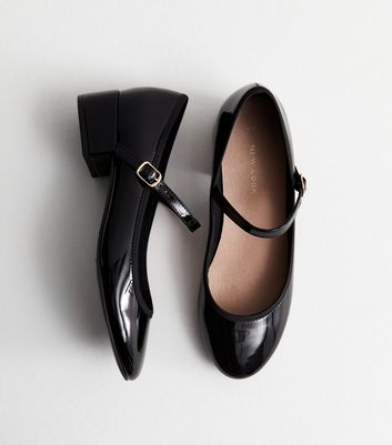 New look black flat shoes online