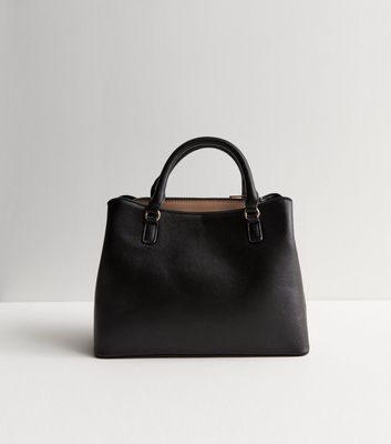 Black Leather Look Shoulder Bag New Look