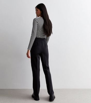 Long black shop slim leg trousers